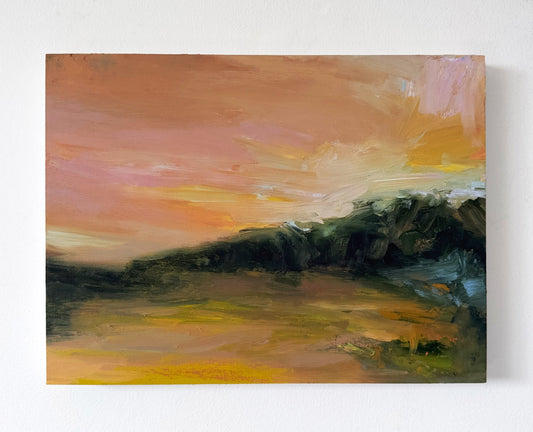 Evening Study in Peach and Gold